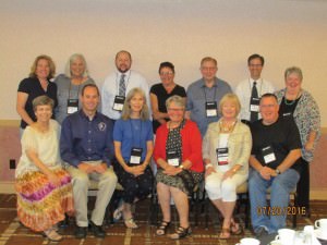Past chairs of the AER Orientation & Mobility Division are pictured at the AER International Conference 2016 in Jacksonville, Florida , July 22, 2016.